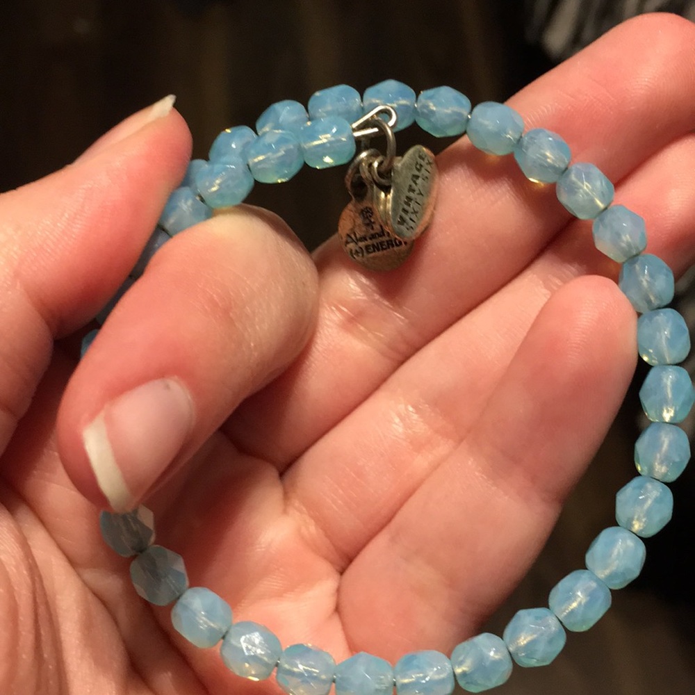 A blue Alex and Ani bracelet. - Picture 2 of 4
